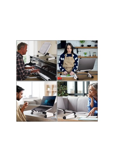 Metal Ayarlanabilir Kitap Okuma Standı Rahle Çok Amaçlı Laptop Tablet Standı