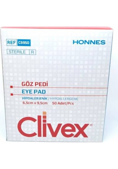Clivex Yetişkin Göz Kapama Bandı 6.5 x 9.5 CM 50 Adet