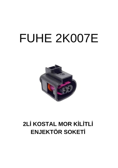 2'li Kostal Mor Kilitli Enjektör Soketi