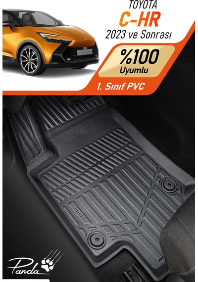 Siyah Toyota C-hr 2023- Sonrası 4d Havuzlu Paspas Takımı