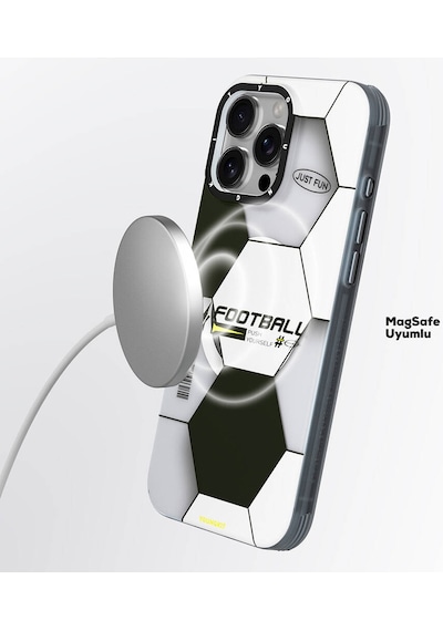 Apple iPhone 16 Pro Uyumlu Kılıf Magsafe Şarj Özellik Spor Tasarımlı Youngkit Dynamic Serisi Beyaz - Siyah