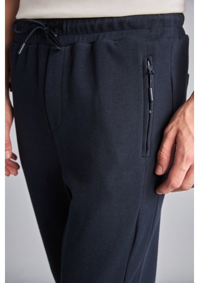 Defacto Slim Fit Bağcıklı Fermuar Cepli Pike Jogger Eşofman Altı D5258ax26aunv64 Lacivert-nv64