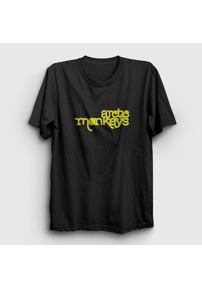 Presmono Unisex Five Arctic Monkeys T-shirt Siyah