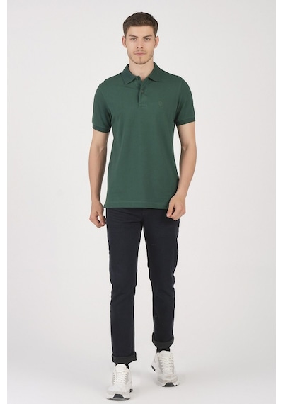 Classıc Pamuk Regular Comfort Erkek Polo Yaka Tişört Yeşil