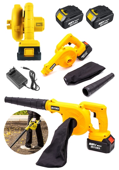 Steiner ST-88V Akülü Hava Körüğü Yaprak Üfleme Makinesi Sarı