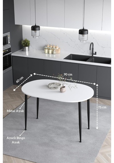 Melinda 60x90 Cm Beyaz Mutfak Masası Yemek Masası Balkon Masası Çalışma Masası Beyaz-siyah Ayak Çok Renkli Melinda 60x90 Cm Beyaz Mutfak Masası Yemek Masası Balkon Masası Çalışma Masası Beyaz-siyah Ayak Çok Renkli
