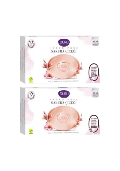 Duru Duş Sabunu Hydro Pure Sakura Çiçeği 3x150 Gr Vegan X 2 Adet