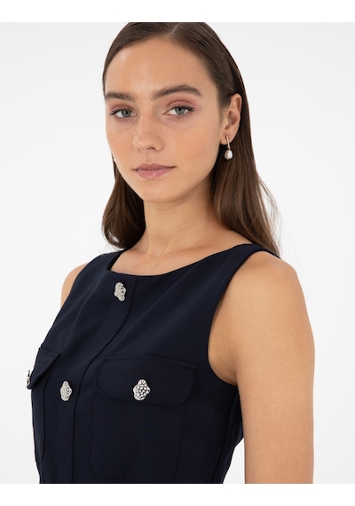 Pierre Cardin Kadın Lacivert Elbise Dokuma 50292893-vr033 Lacivert