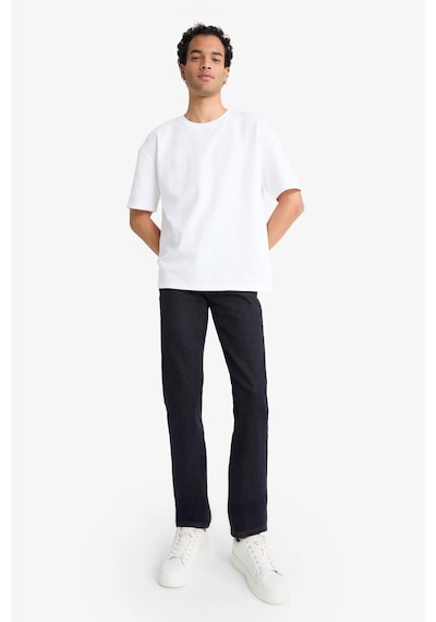 Defacto Sergio Regular Fit Normal Kalıp Normal Bel Boru Paça Jean Pantolon F4618ax25aunm34 Mavi