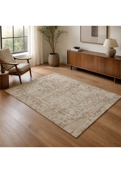 Kartela Halı Siro Halı Kaymaz Taban Makinede Yıkanabilir Halı Bej - 200 X 300 Cm
