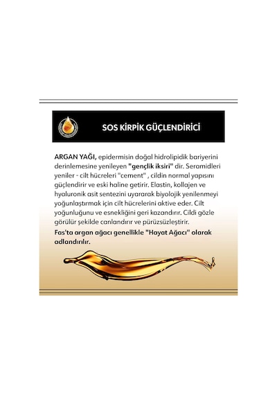 Sos Kirpik Güçlendirici Kirap Serumu 5in1 Argan Yağlı Diğer