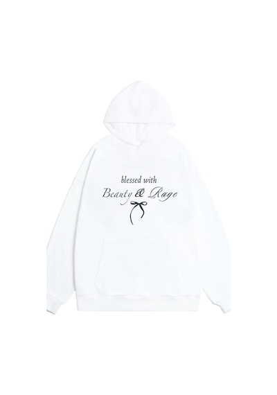Y2k Kore Tarzı Kurdele Tasarım Sweatshirt 001