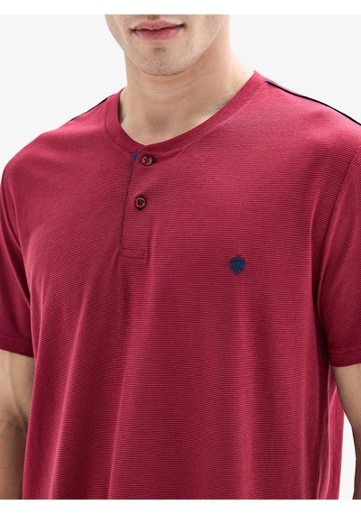 Erkek 3lü Pijama Takımı 40878 - Bordo Bordo
