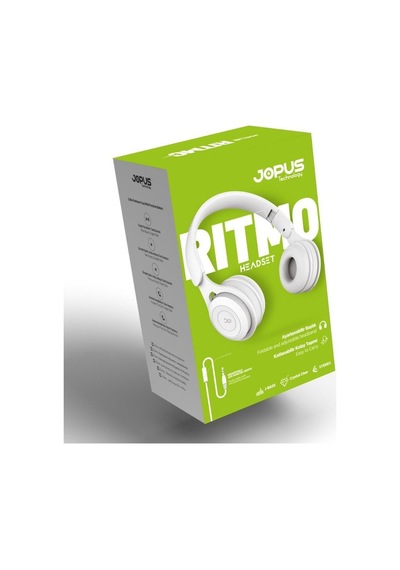 Mikrofonlu Kulaklik 3,5 Universal Js80 Ritmo Beyaz Diğer