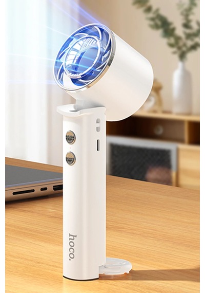 Hoco. Hx61 Exquisite El Tipi Ve Masaüstü Katlanabilir Soğutucu Fan - Beyaz