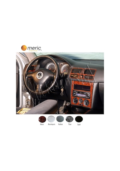 Meriç® Volkswagen Bora Ön Torpido Kaplama 19 Parça 1998-2008 (530157521)