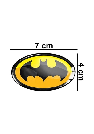 Batman Logo 3D Stıcker 2 Adet