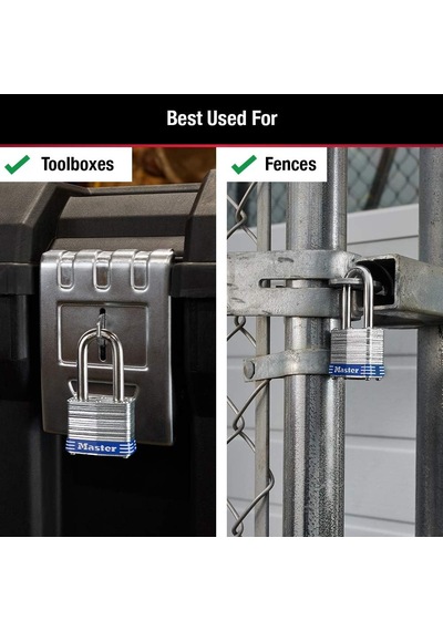 Master Lock 3qlf Dış Mekan Asma Kilit, Anahtarlı, 4 Adet Aynı And