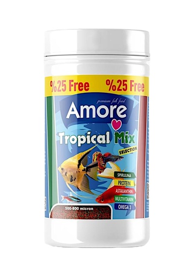 Lepistes-melek-plati-moli Balığı Granül Yemi 12x125 Ml Tropikal Mix Selection