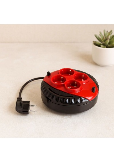 3 Metre Mini Makaralı Uzatma Kablosu 3x1.5 Mm Çok Renkli