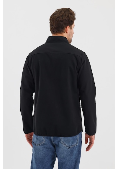 Alexandergardi Alexandergardı Dik Yaka Fermuarlı Astarsız İçi Polar Su İtici Softshell Kumaş Mont E24-mnt-02 001