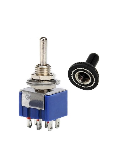 Alkatronik Mts-203 Mini Toggle Çift Anahtar 3a 250v On/off/on 6 Pin 3 Pozisyon