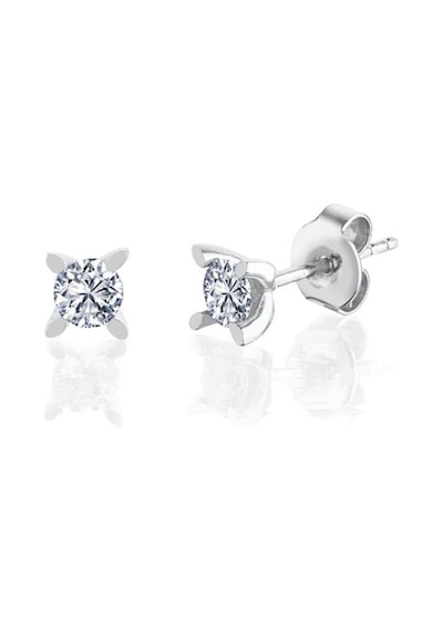 Vog 0.75 Karat Effective Diamond Markiz Esinti İkili Tektaş 925 Ayar Gümüş Set