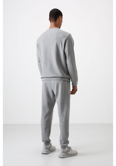 Tommy Life Gri Melanj Pamuklu Kalın Yumuşak Dokulu Comfort Fit Baskılı Erkek Eşofman Takım - 85253 GRİ MELANJ Tommy Life Gri Melanj Pamuklu Kalın Yumuşak Dokulu Comfort Fit Baskılı Erkek Eşofman Takım - 85253 GRİ MELANJ
