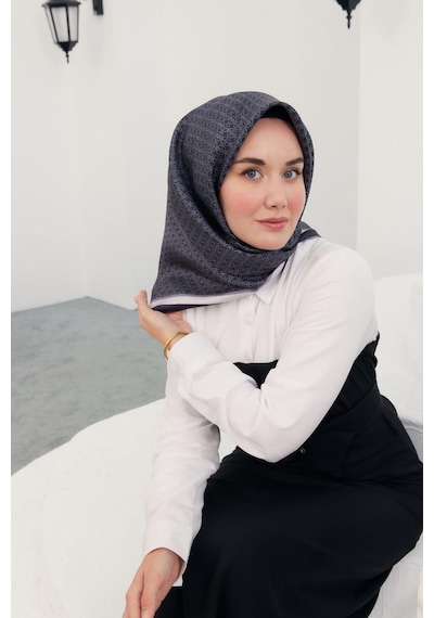 Silk Home Twill İpek Eşarp - 11414-04 Antrasit