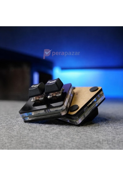 2 Tuşlu Mini Mekanik Makro Klavye Programlanabilir Kopyala Yapıştır Kısayol Klavyesi Type-c Kablolu Oyun Tasarım Ofis
