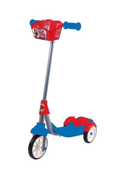 Furkan Toys Spider Style 3 Tekerli Frenli Sepetli Scooter