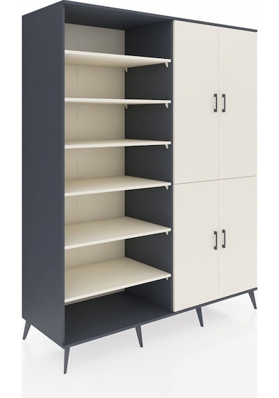Kronos Gardrop 8 Raflı 4 Kapaklı 2 Askılı 176x59x221 Antrasit-aytaşı Aytaşı Kronos Gardrop 8 Raflı 4 Kapaklı 2 Askılı 176x59x221 Antrasit-aytaşı Aytaşı