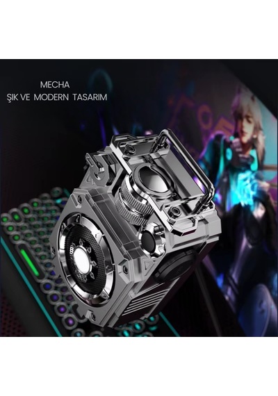 Mecha Tarzı Bluetooth Hoparlör Taşınabilir Subwoofer Mini