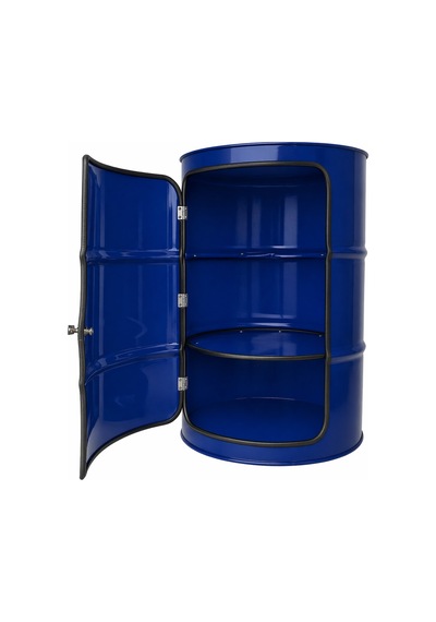 Metal Varil Dolap Lacivert