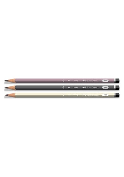 Faber-castell Young Mercanlı Kk Hb Üçg 6'lı Fsc , Kurşun Kalem 124-Pembe