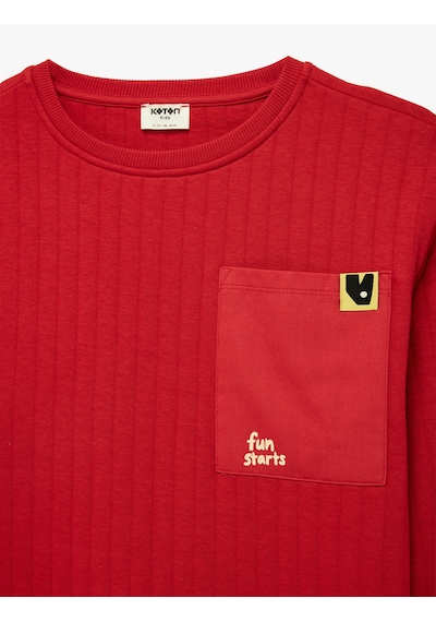 Koton Pamuklu Uzun Kollu Bisiklet Yaka Baskılı Oversize Sweatshirt Kırmızı 6skb10419tk Kırmızı Koton Pamuklu Uzun Kollu Bisiklet Yaka Baskılı Oversize Sweatshirt Kırmızı 6skb10419tk Kırmızı