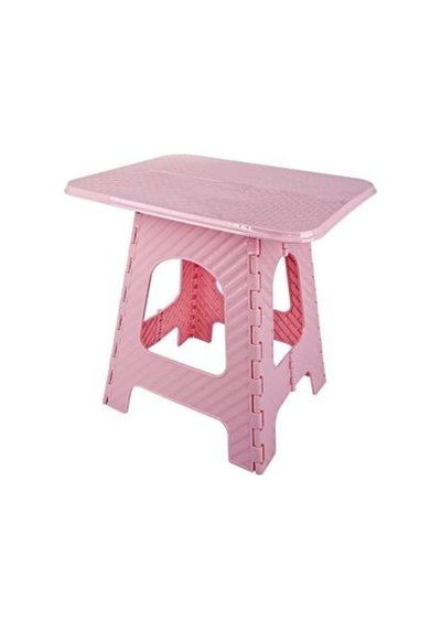 Omnipazar Srl-2007 Plastik Katlanır Sehpa Piknik Oyun Masası No 3 Pembe