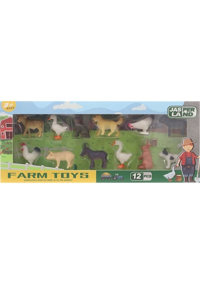 Farm Toys 12 Parça Çiftlik Hayvan Seti