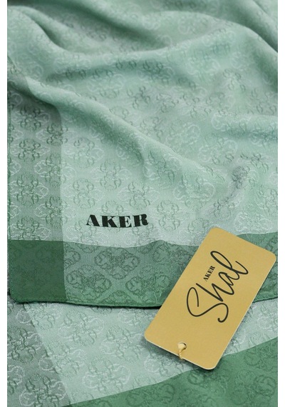 Aker Monogram Jakar Şal - 6060900-953 - Yeşil 953 Yeşil 953 Yeşil