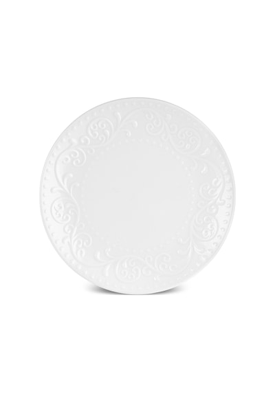 Karaca Safir 6 Parça Porselen Kek/pasta Takımı 21 Cm Beyaz