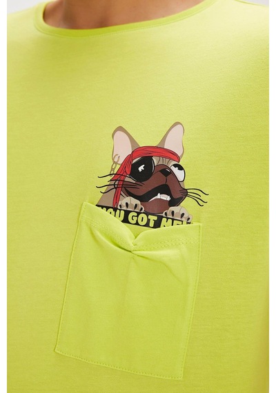 Bad Bear Gotcha Erkek Tişört-6569 Sulphur Sarı