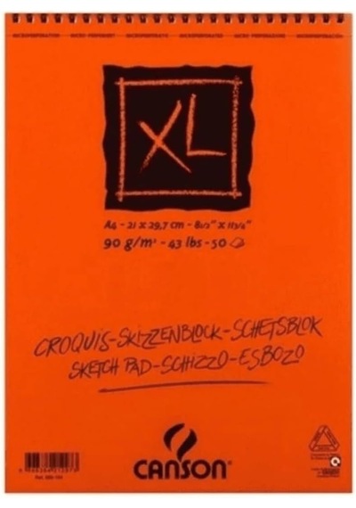 Croquis Xl Albüm 90gr Üsten Spiralli A4 50yp Resim Ve Çizim Blokları