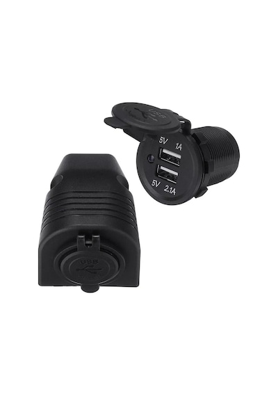 Araç Usb Şarj Cihazı 1a 2.1a Çift Girişli Şarj Söketi 12v 24v