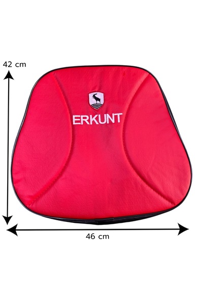 Erkunt Traktör Koltuk Kılıfı Kırmızı Deri Kabinli/kabinsiz Tüm Modellere Uyumlu Kılıf 1 Adet
