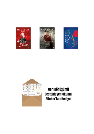 4 Gün 3 Gece + Hayal + Her Yerde Kan Var Ciltli + Okuma Sticker'ları