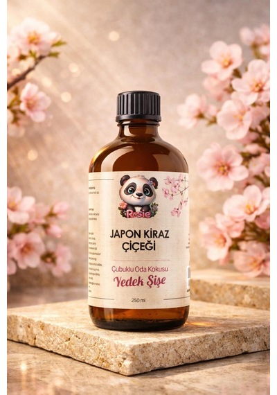Rosie Japon Kiraz Çiçeği Çubuklu Oda Kokusu Yedek Şişe 250 Ml Sakura Reed Diffuser Refill Fresh
