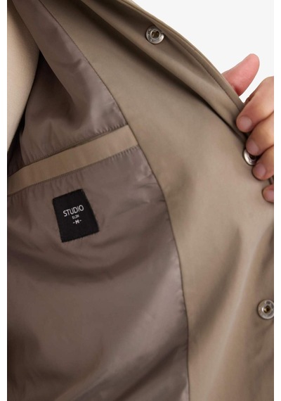 Defacto Slim Fit Astarlı Mont F9655ax26spkh466 Haki-kh466