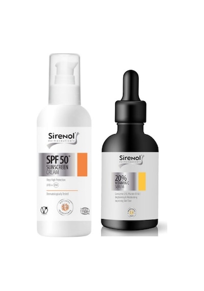 Sirenol Natural Cadı Fındığı Güneş Kremi SPF50+ 60 ML + Vitamin C Serum 30 ML