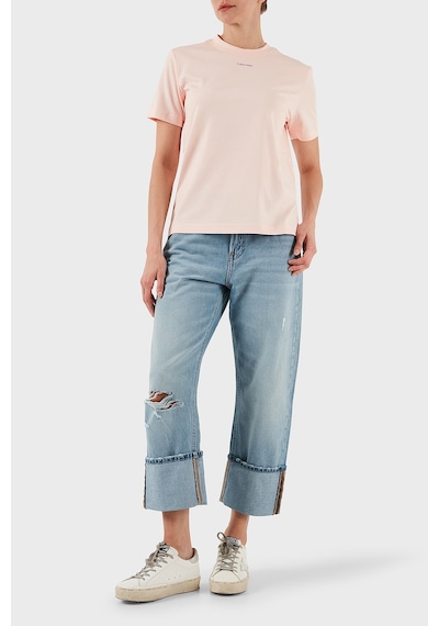 Calvin Klein Bayan T Shirt Lv147c857g Vı7 Açık Pembe Açık Pembe
