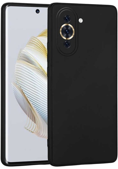 Zore Huawei Nova 10 Kılıf Msra Premier Silikon Kapak - Siyah Siyah